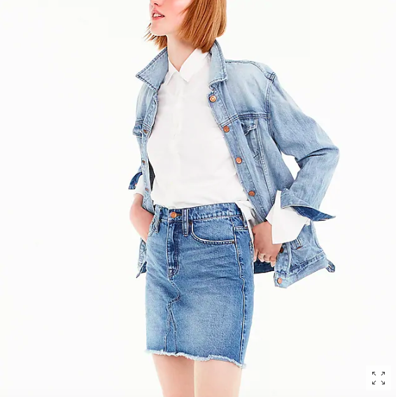 j crew oversized denim jacket