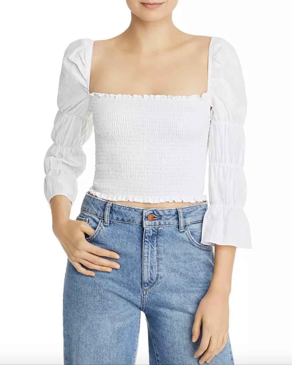 Smocked Top $40.60 (30% OFF)