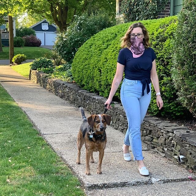 Jax and I are settling into our new normal. For him it&rsquo;s a whole lot more cuddles and longer walks. For me it&rsquo;s a new way to wear a neckerchief, among manyyy other things.