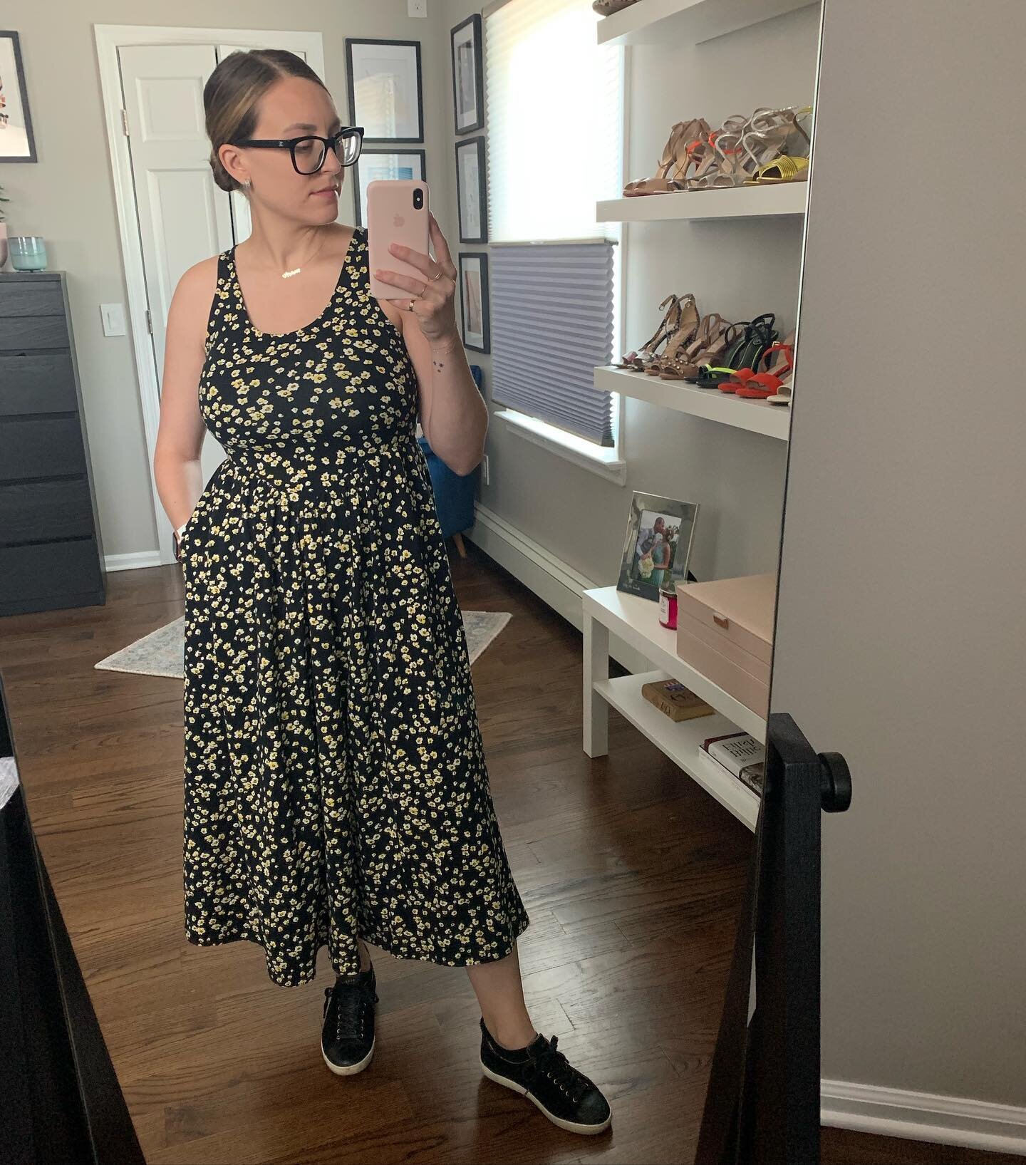 Every influencer is posting about Nordy Sale fall fashions and I&rsquo;m here holding on to summer as long as I can! Sneakers and dresses 4E 🌼🖤