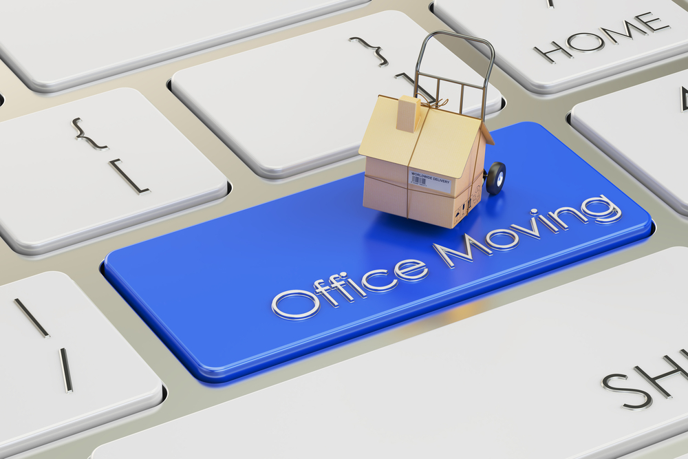Office Moving button on a keyboard