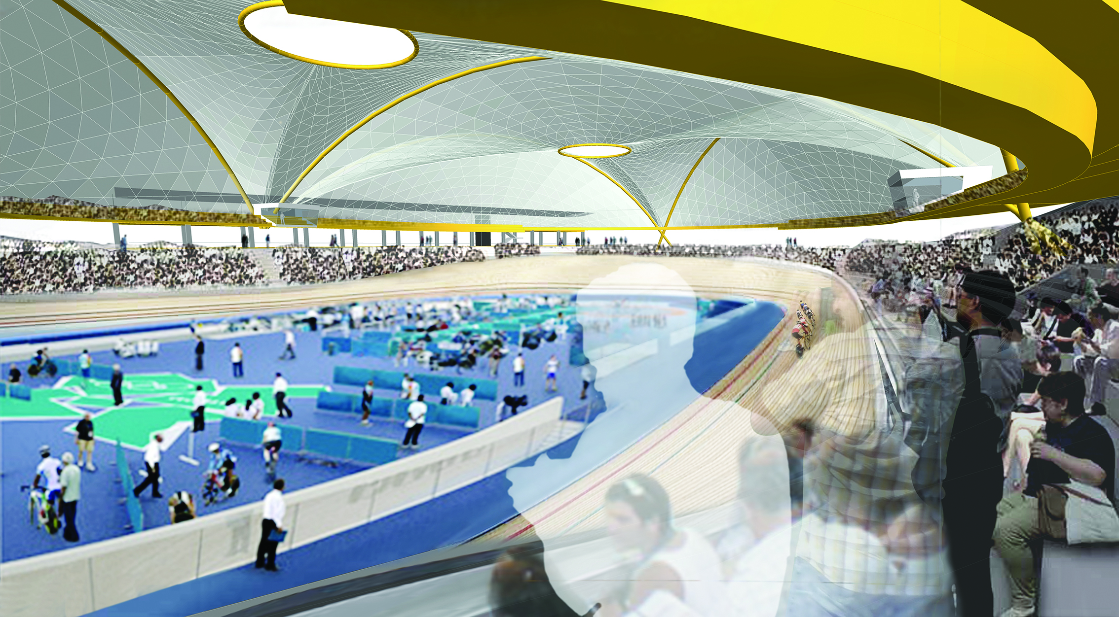 EARLY CONCEPT - INTERIOR VIEW // WHANGANUI VELODROME