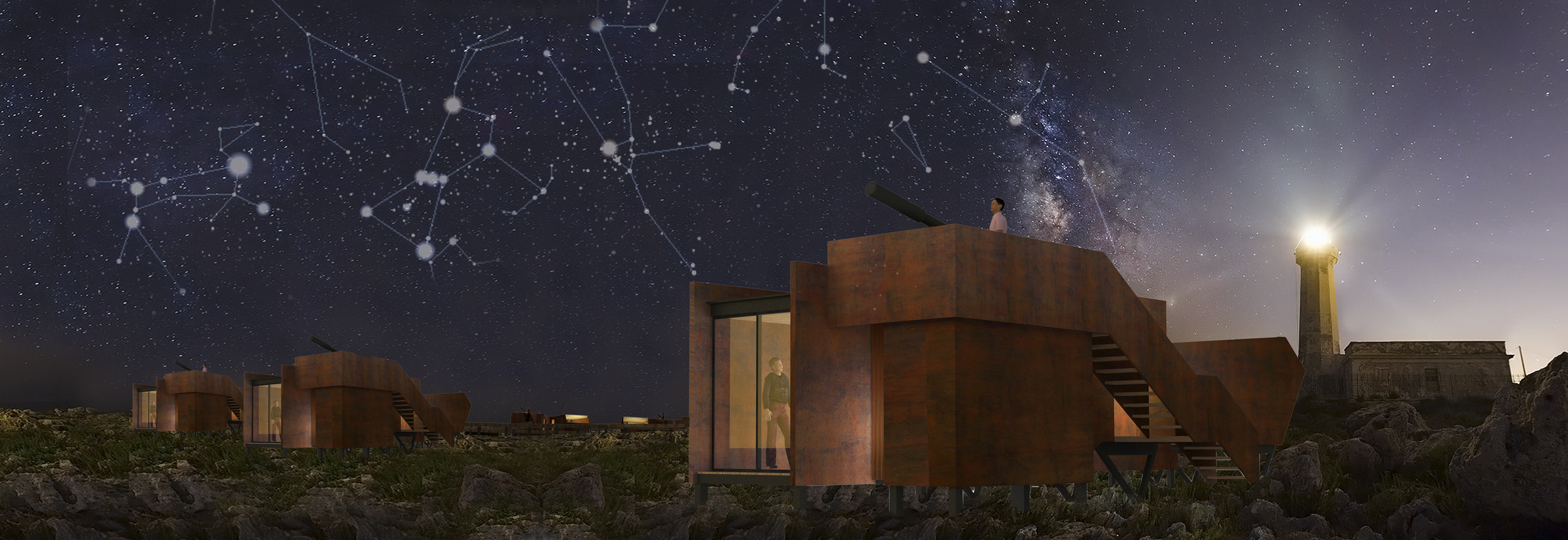 OBSERVING THE NIGHTS SPECTICLE // ECO CABIN