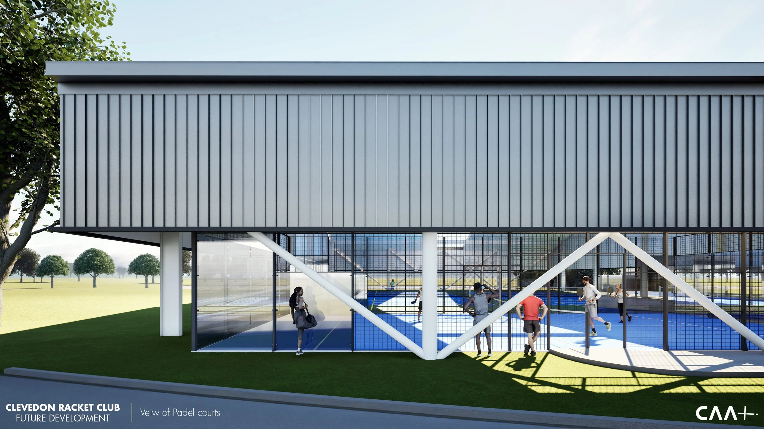 New covered Pickle Ball courts