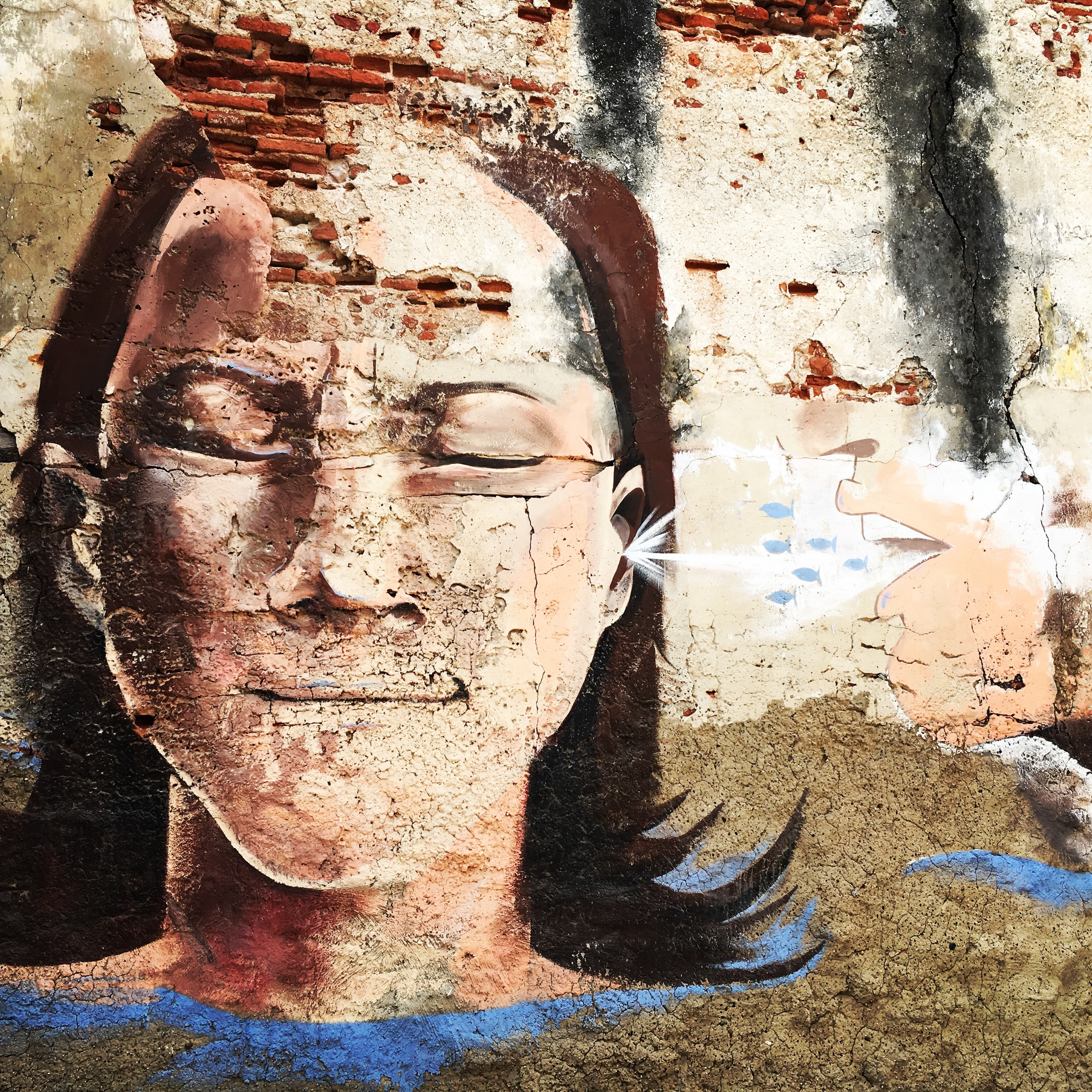 Graffiti art in the Getsemani neighborhood of Cartagena
