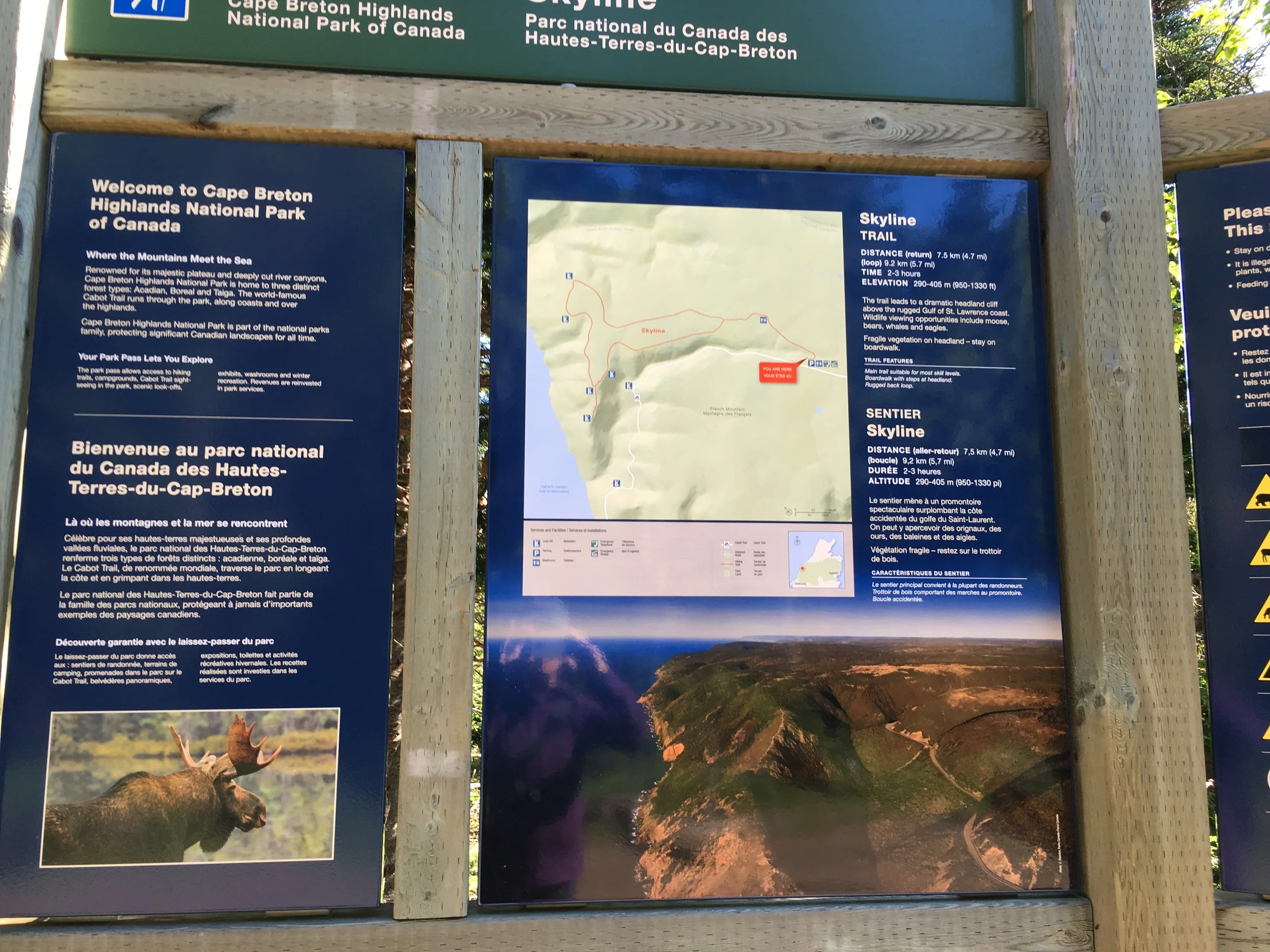 Skyline Trail map