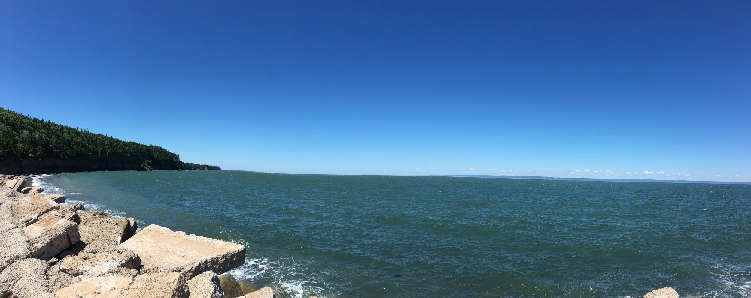 High tide at Bay of Fundy