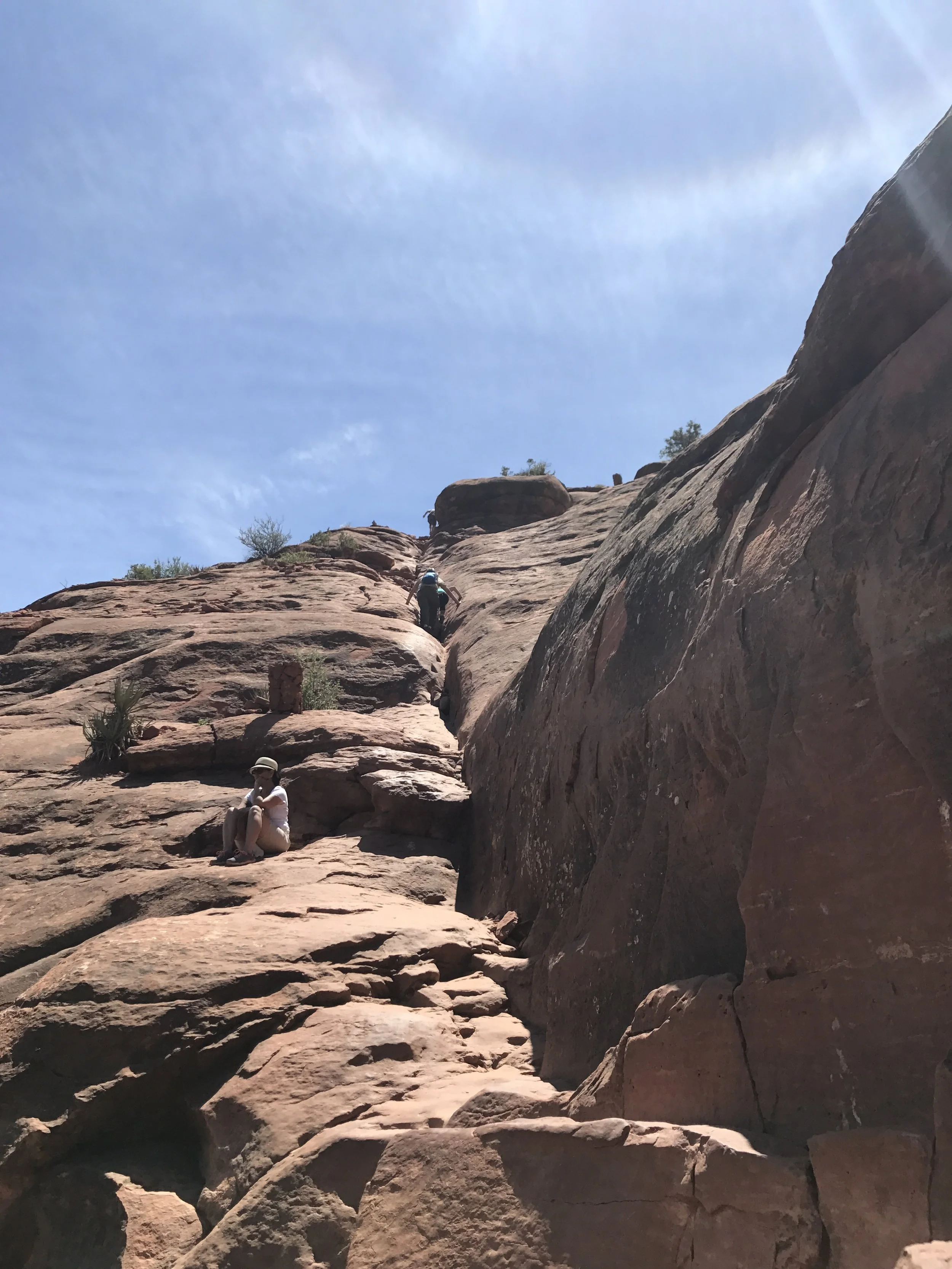 This is where I stopped--I think this is called the 'vortex' and it's sooo narrow and it was super windy and since I was solo, I just didn't feel comfortable going up alone.