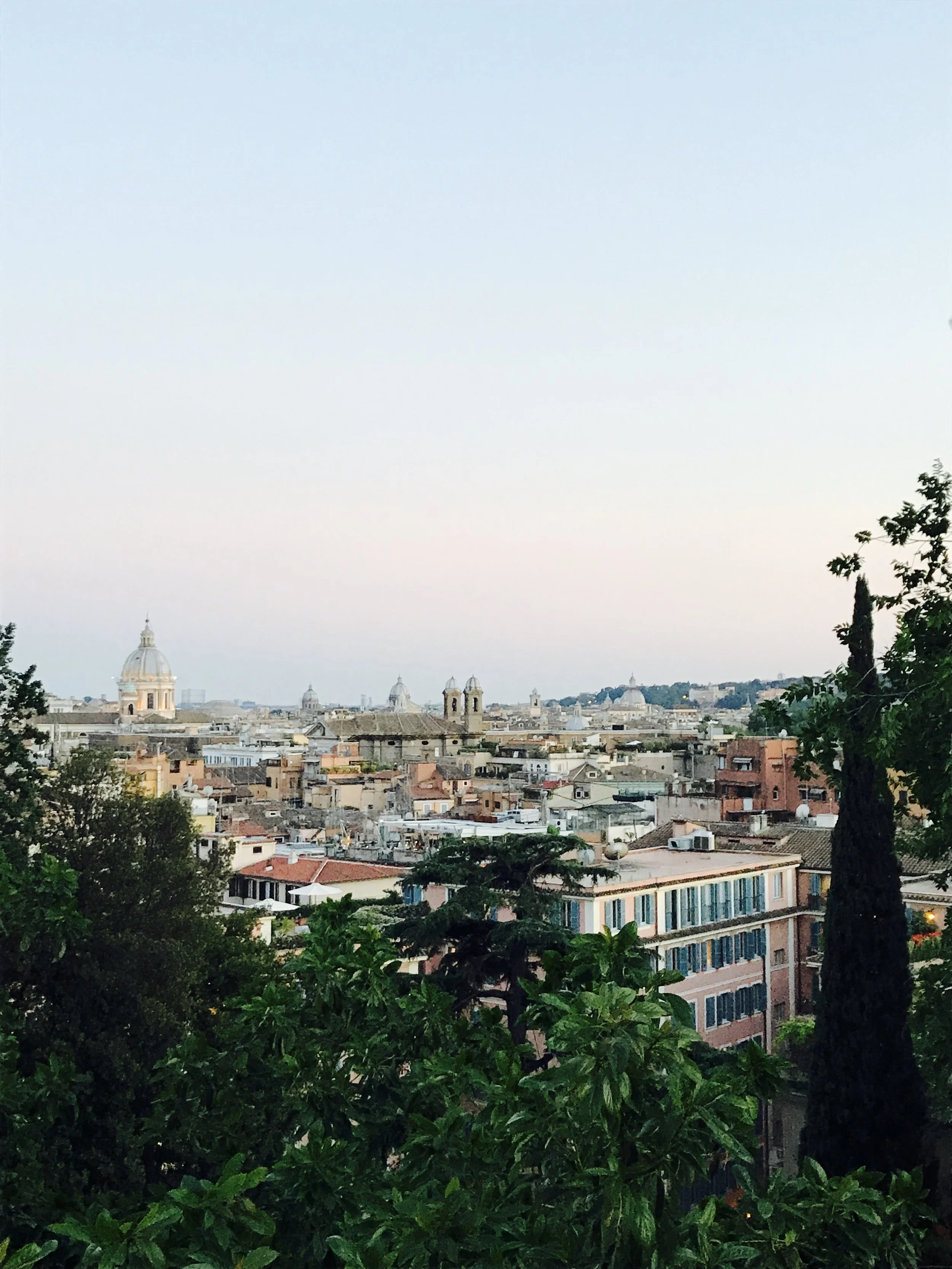 Scenic view near the edge of Villa Borghese