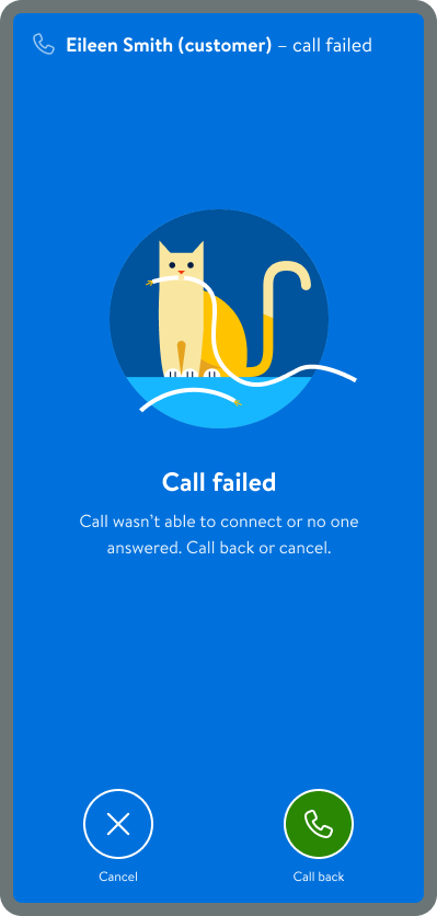 Call failed