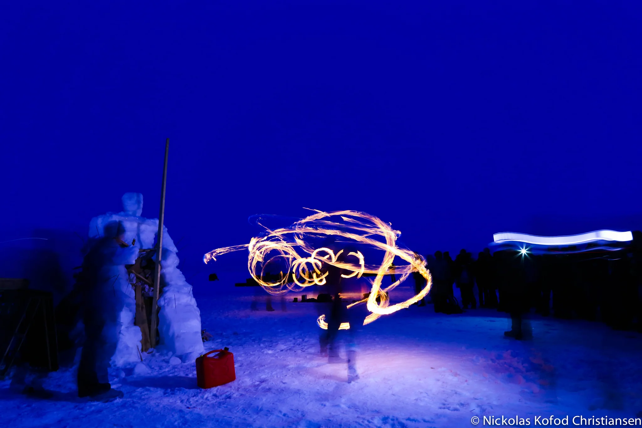 Fire dancers. Photo by Nickolas Kofod .