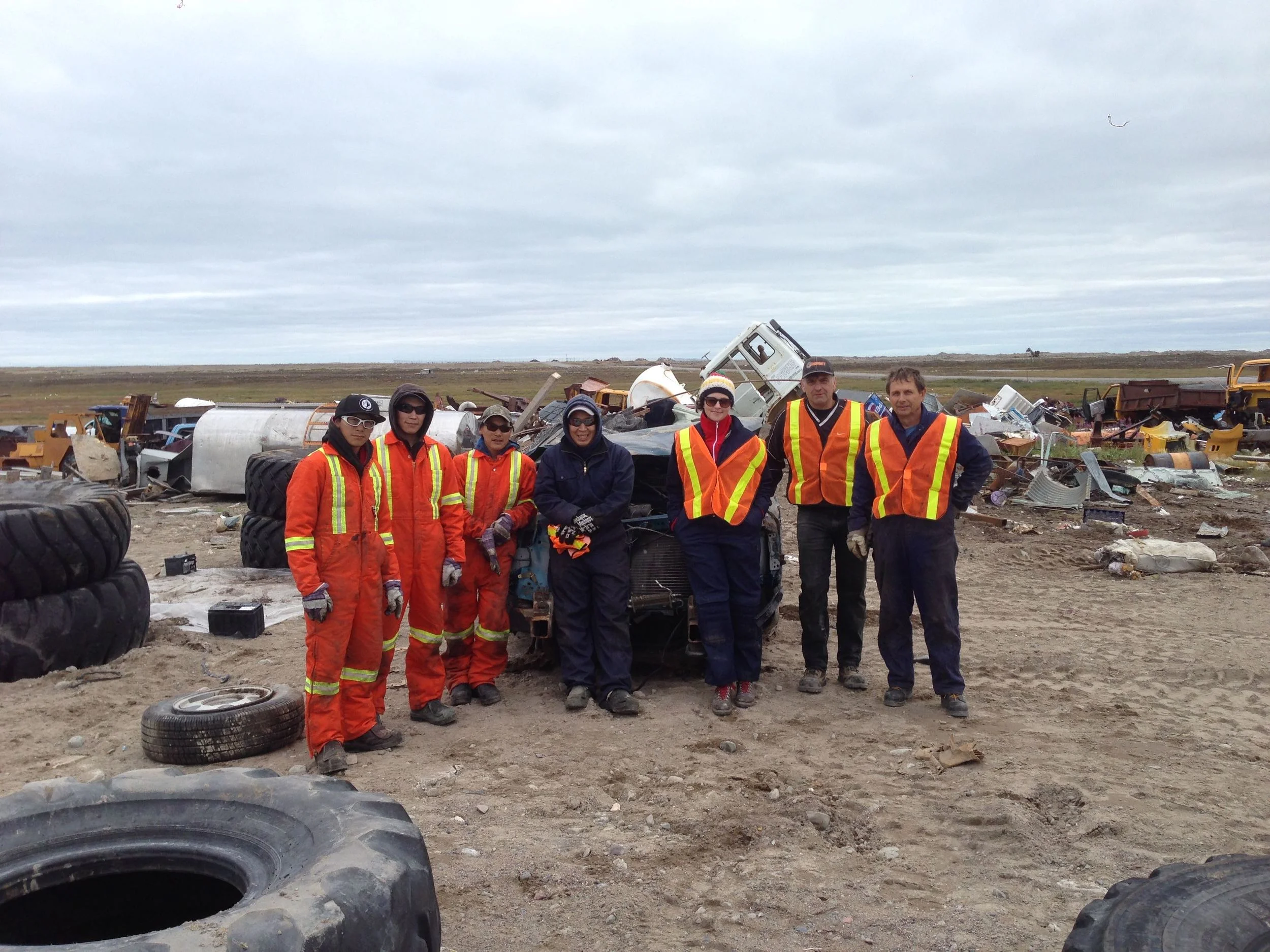 Arviat team photo. Photo courtesy of Tundra Take-Back.