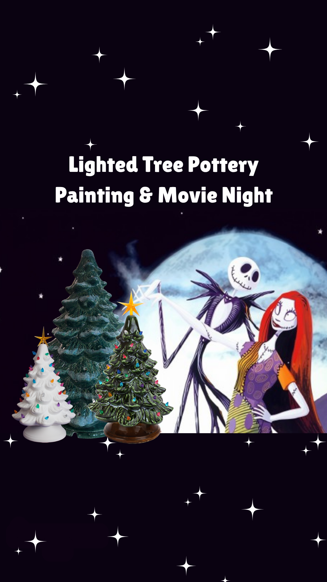 Nightmare Before Christmas Tree Painting - October 2