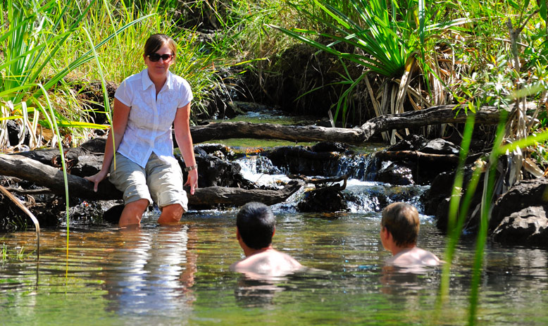 Australia_WA_Kimberley_Mitchell Falls Wilderness Lodge_People swimming in Camp Creek_APT_Plateau42_LLR.jpg