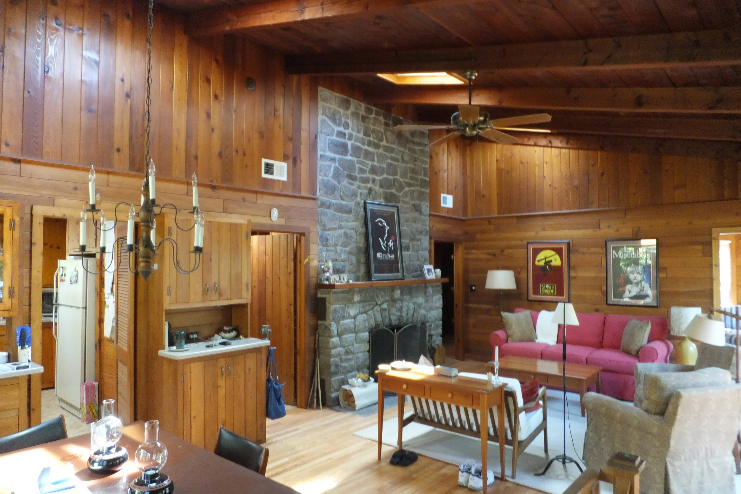  With the entire home being re-roofed, it was an opportune time to add 3 ventilating skylights in the existing living room.  