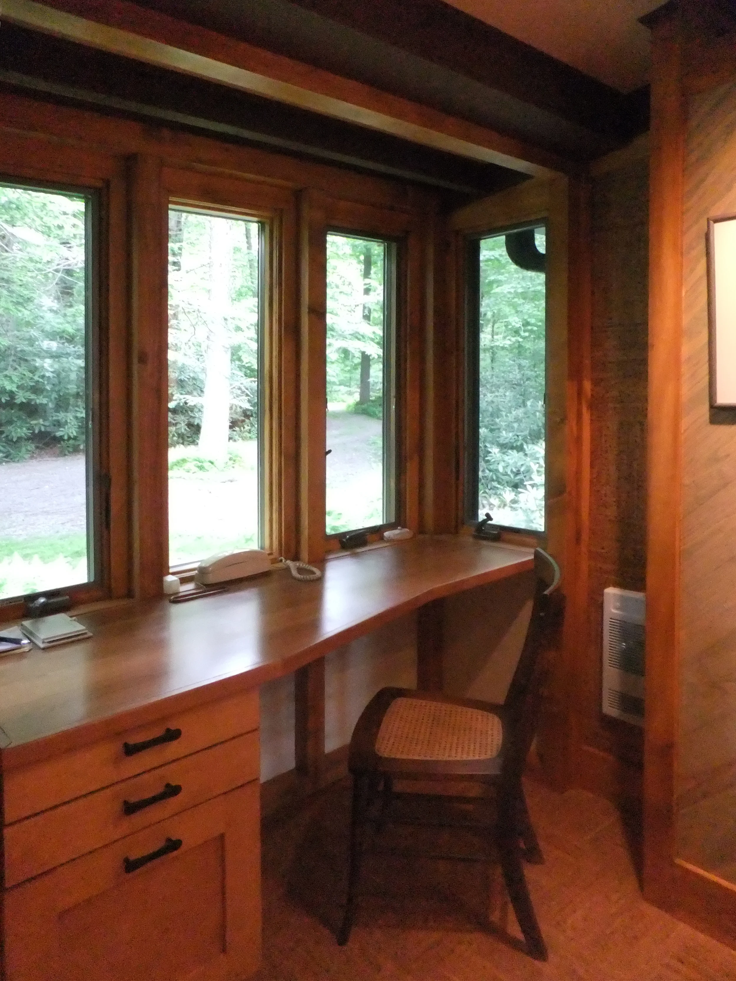  Interior view of the small study/message center adjacent to the new kitchen.  