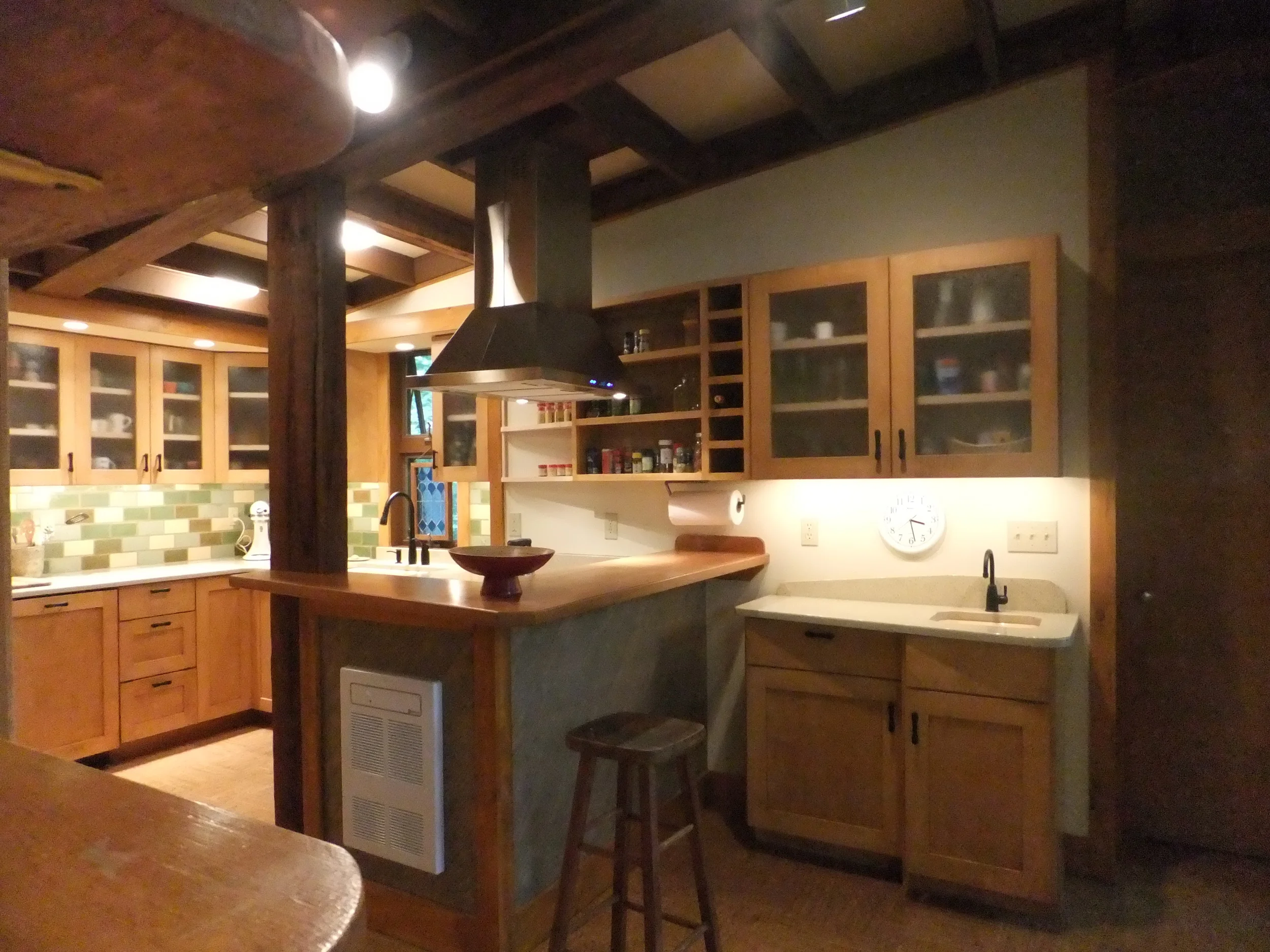 Interior renovation and exterior additions to a Mid Century Modern lakeside home, Greentown, PA