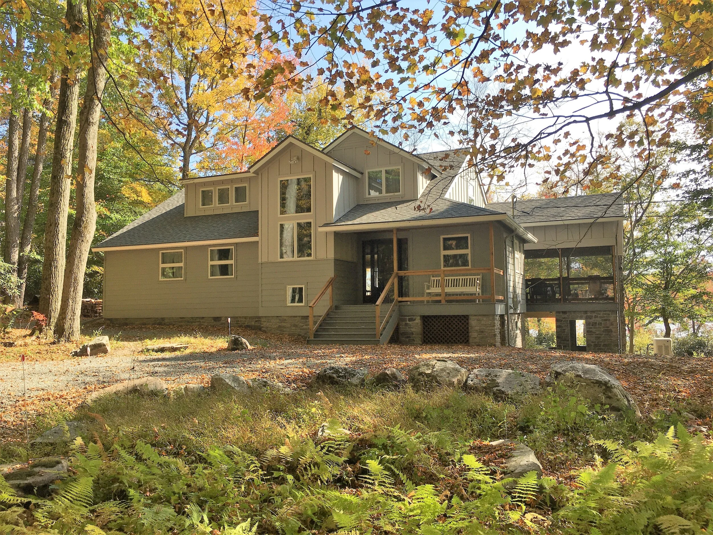 Extensive Additions & Renovations to a Lake-front home in Greentown, PA 