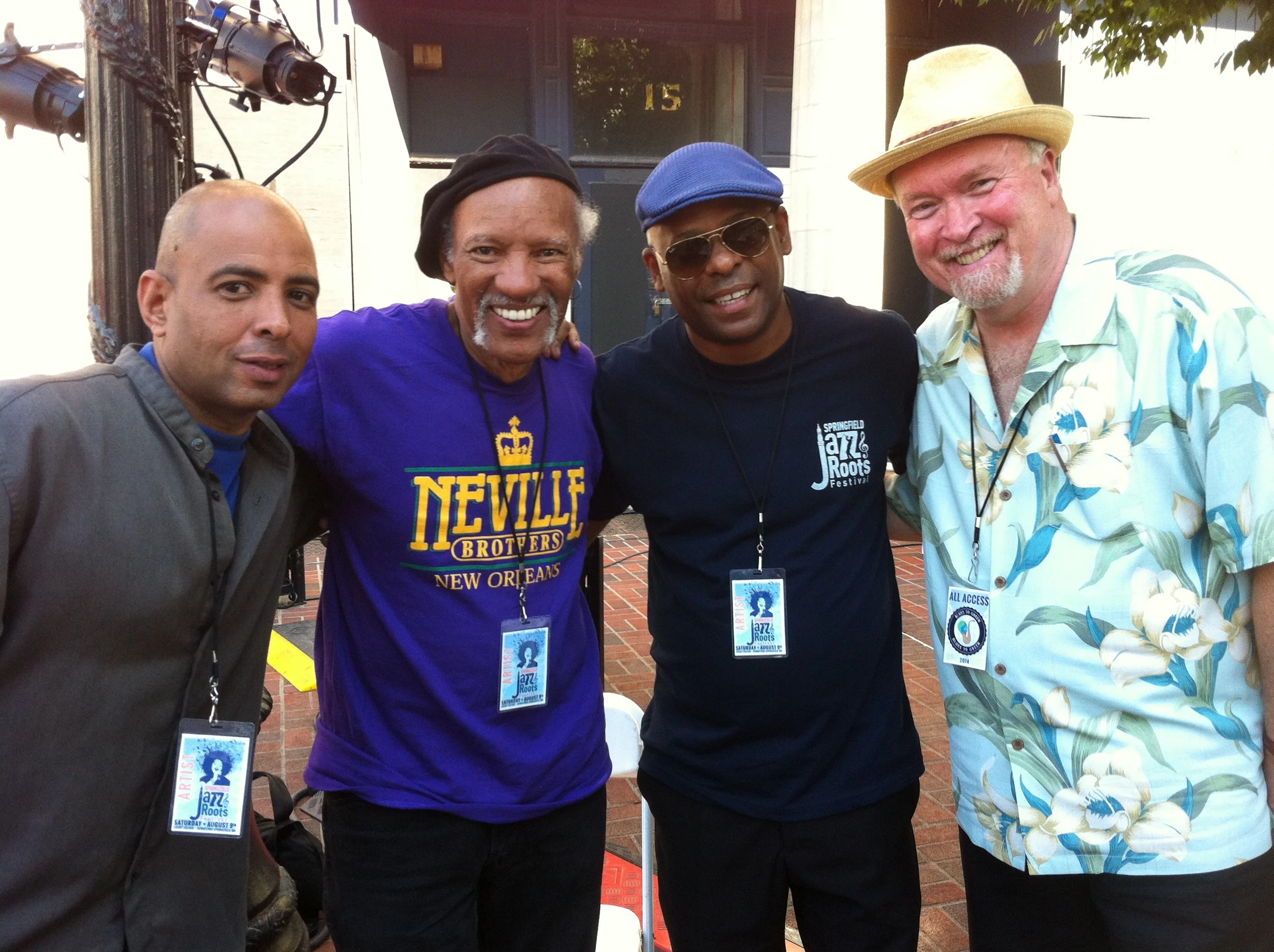 Montclair Jazz festival with Charles Neville, Miguelo Valdes and company.