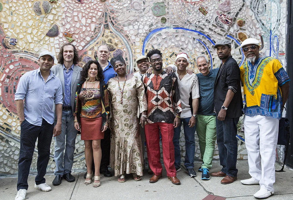 Performing with Michele Rosewomans NuYoruba at the Painted Bride theater in Philadelphia.