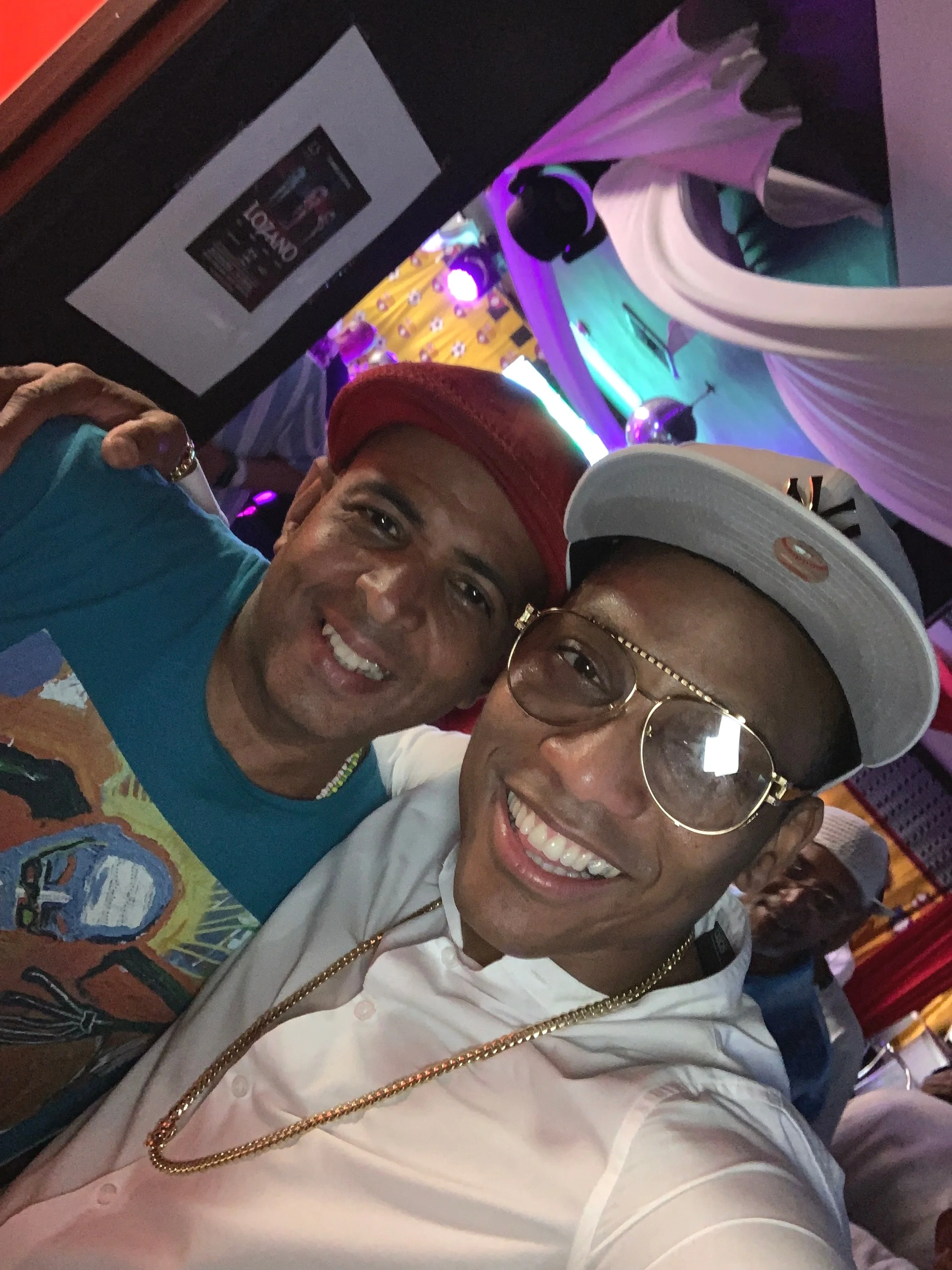 Hangin with Pedrito Martinez after some serious drumming.