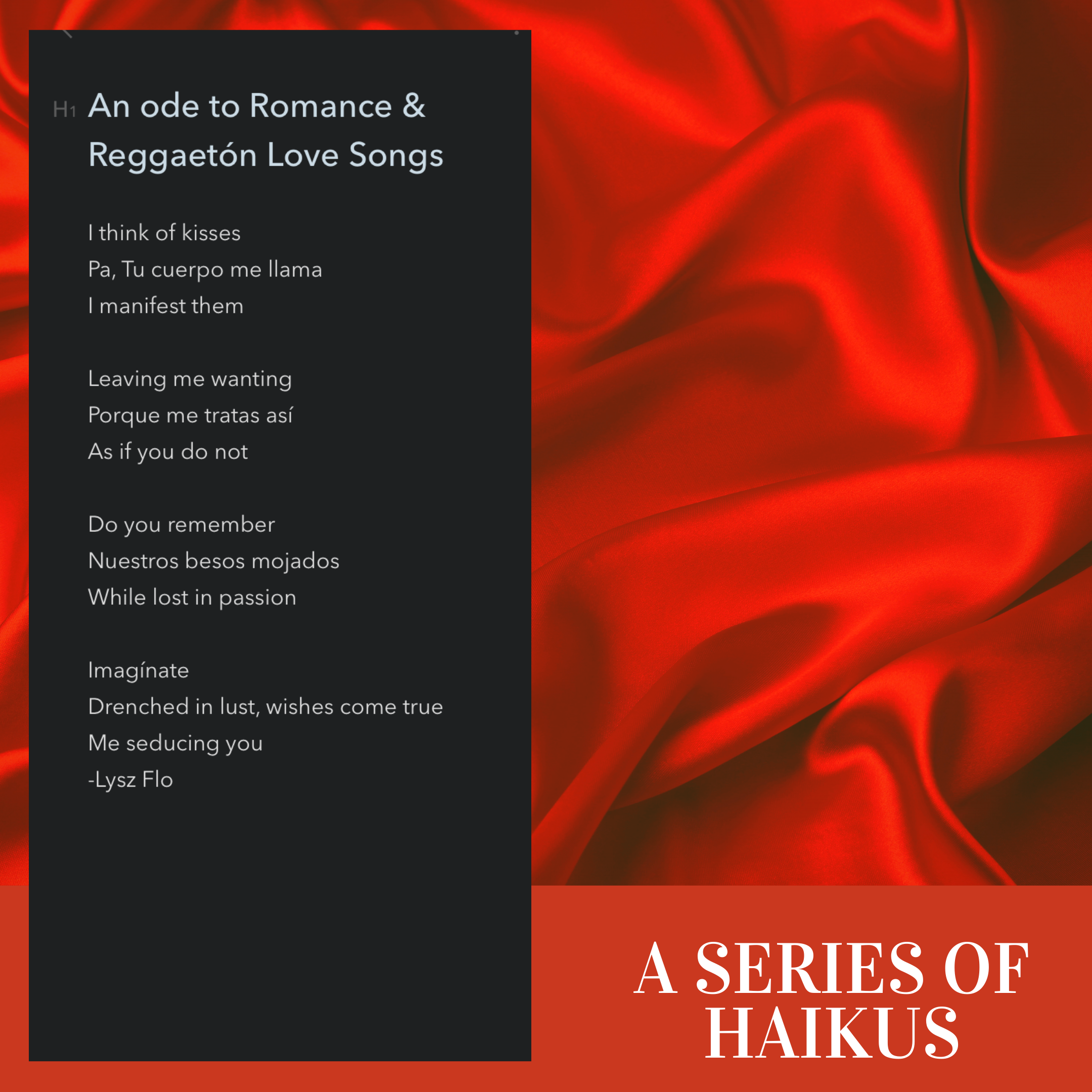 An ode to Romance & Reggaetón Love Songs 18/30