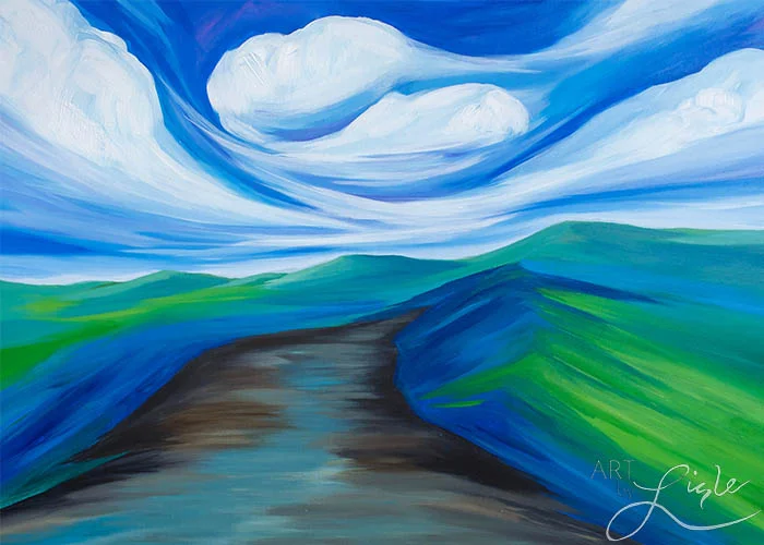 "The spirited path." Based on Genesis 12:1-8 & Matthew 28: 16-20 Painted live at Peace Presbyterian church, jacksonville, fl april 2016