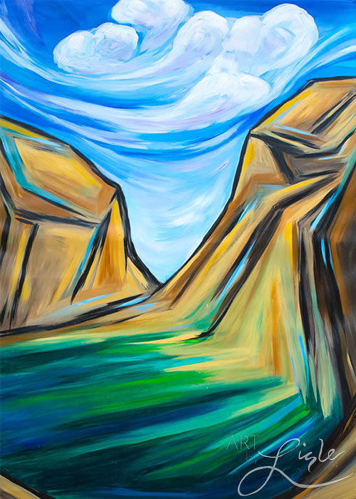 "valley of light" based on ezekiel 37 painted live at pleasanthill presbyterian church, atlanta, ga june 2016