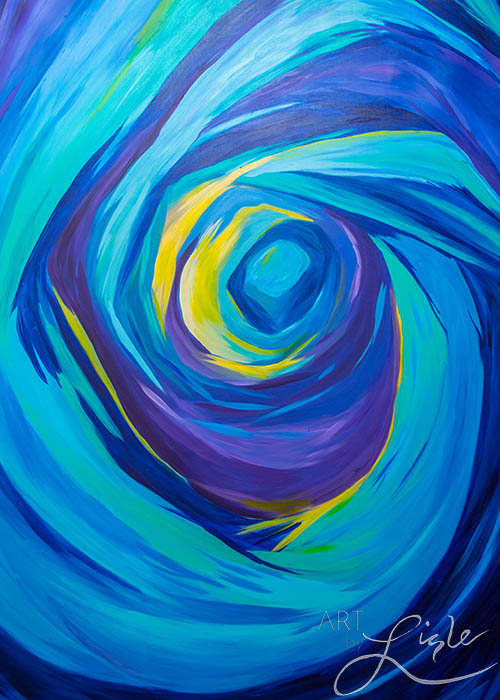 "beyond the depths" Based on psalm 65 Painted live at druid hills presbyterian church, atlanta, ga march 2016