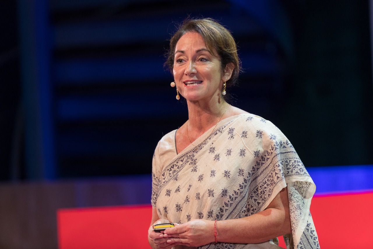Meagan Fallone, CEO of Barefoot College International and the 2018 Hillary Laureate. Image: TED Blog