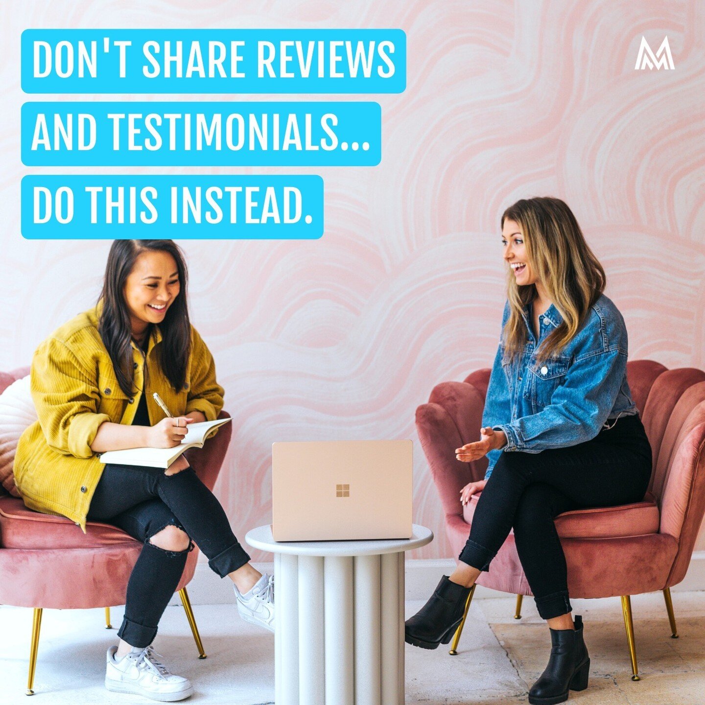 We all love getting a nice review and it's tempting to share it right away. Testimonials are good, but stories are much better!

Rather than SAYING you're great, SHOW people you are great.

Think of it like a mini case study.  Here&rsquo;s a framewor