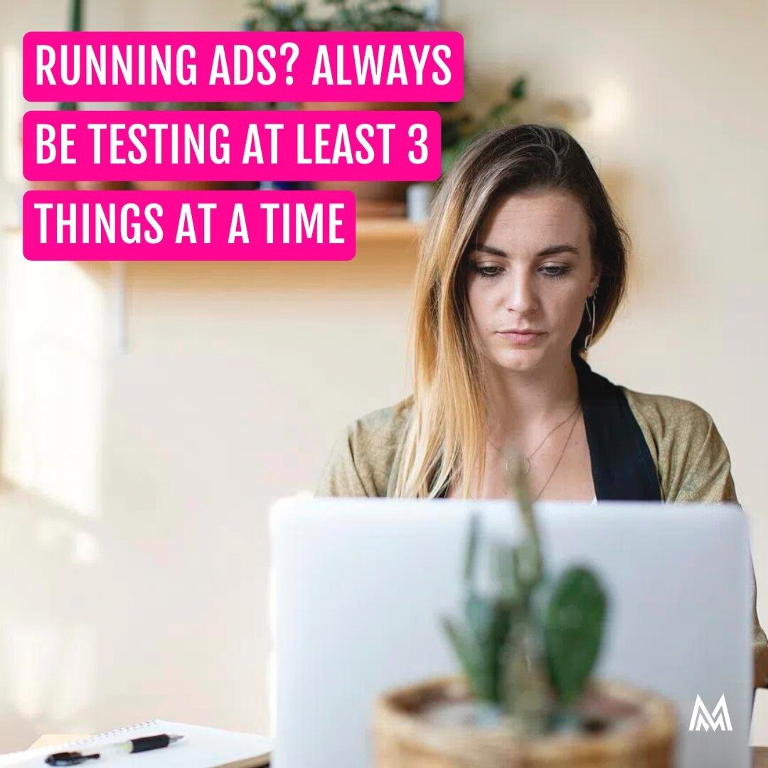 The thing with advertising is you never know what will work. That's why it's so important to be constantly testing!

Split testing (also known as A/B testing) is when you have different variations of an ad to determine which performs better.

Somethi