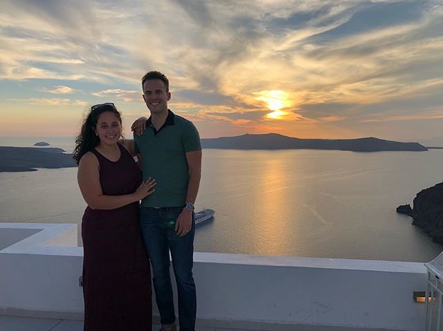 Married life is looking pretty good from where we&rsquo;re standing 🇬🇷