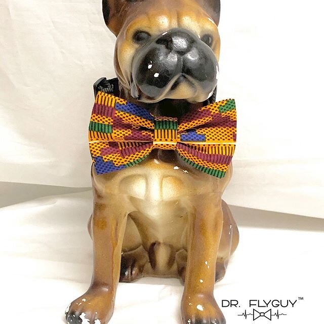 We have the matching &ldquo;Heritage&rdquo; Pet Bow Tie for your fur baby!!!
They can represent for the culture as well✊🏾!!! www.DrFlyGuyCollection.com

#drflyguycollection #bowtieflow #handcrafted #handmade #bowtie #dogbowtie #menfashion #petfashio