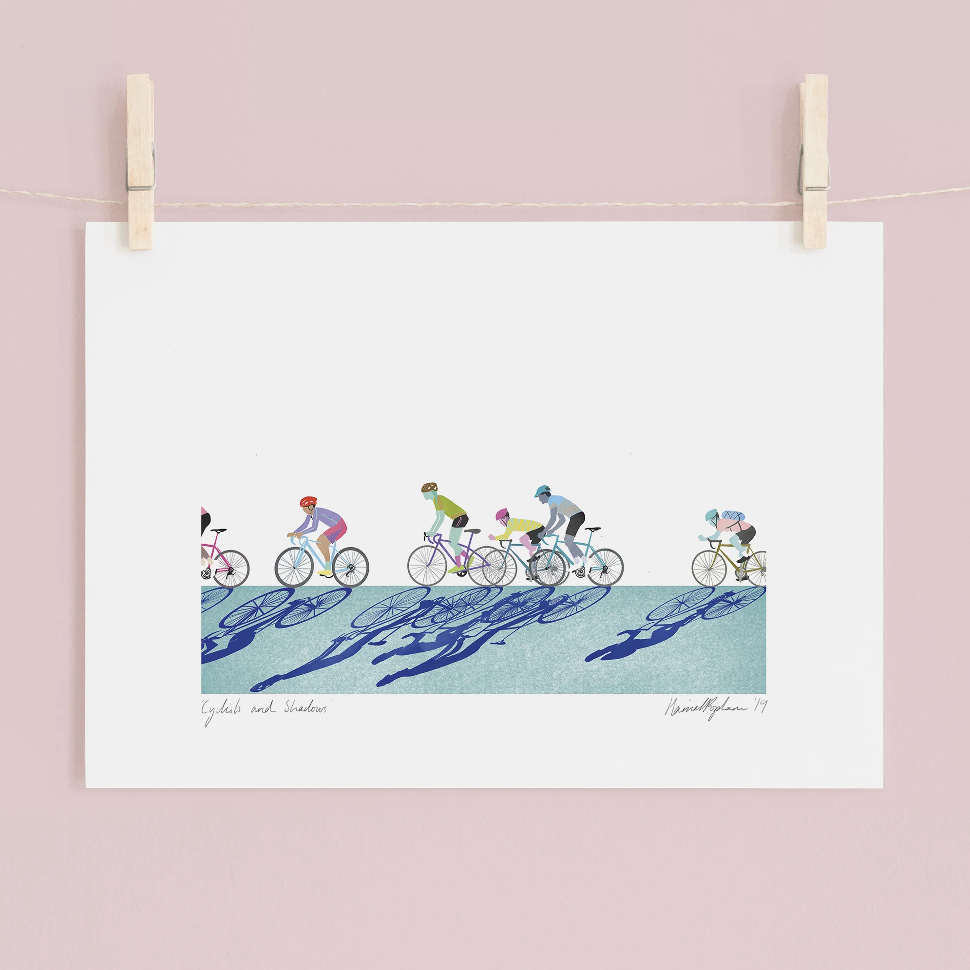 Cyclists on Pink Pegs.jpg