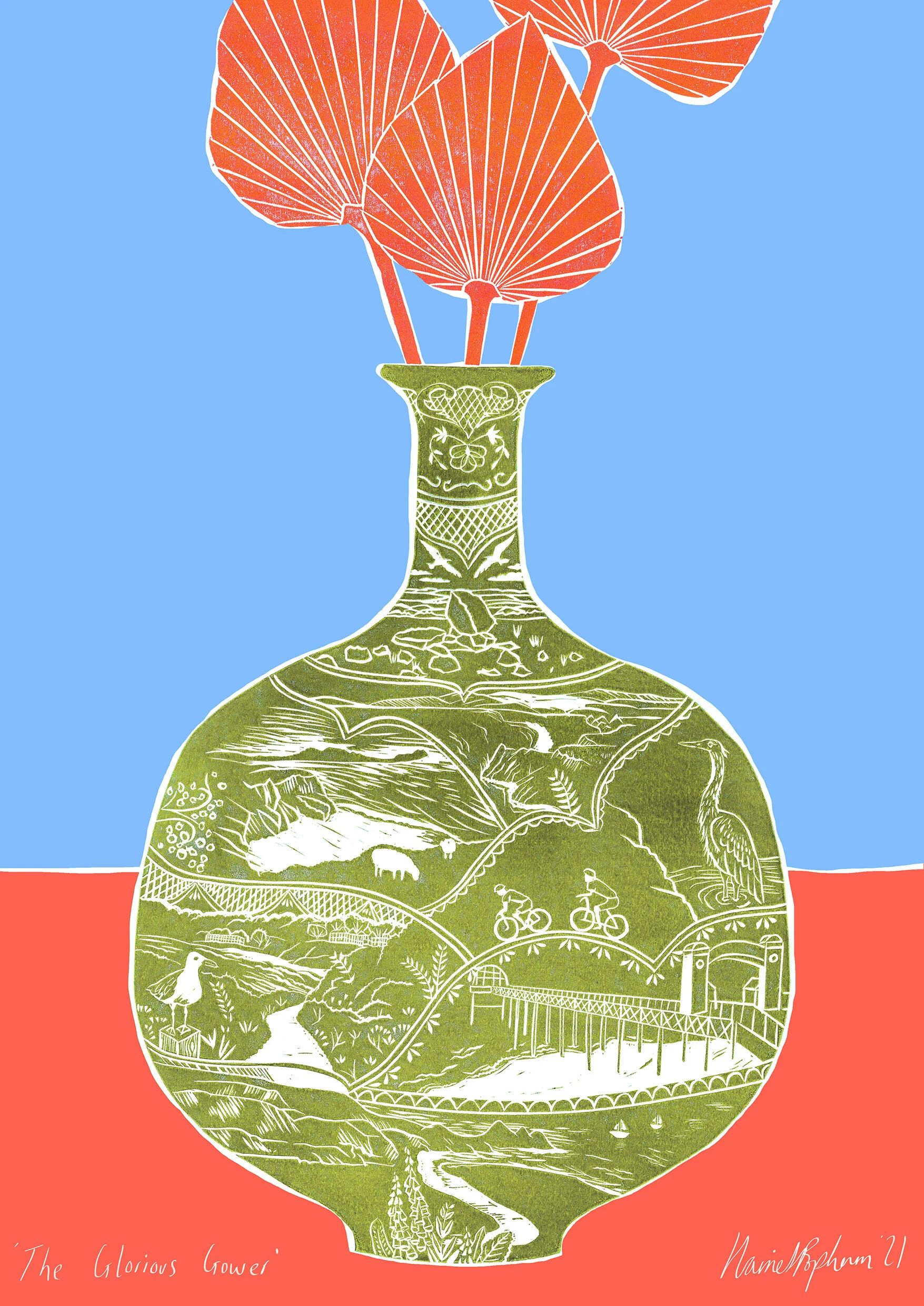 Gower Coral and Blue (web).jpg
