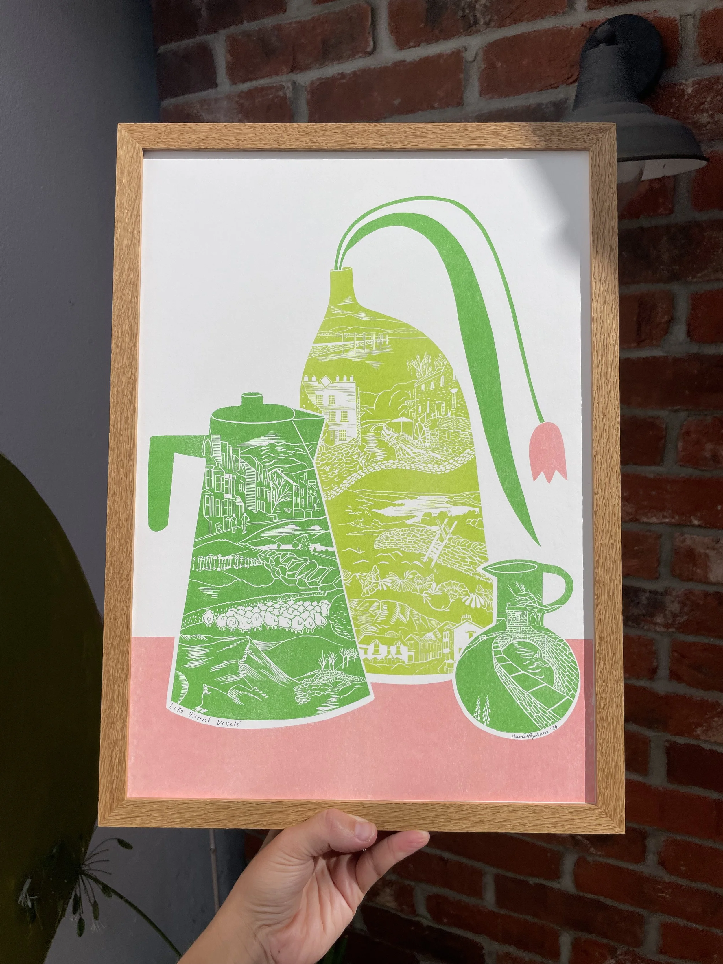 Lake District Vessels / A3 Riso Print