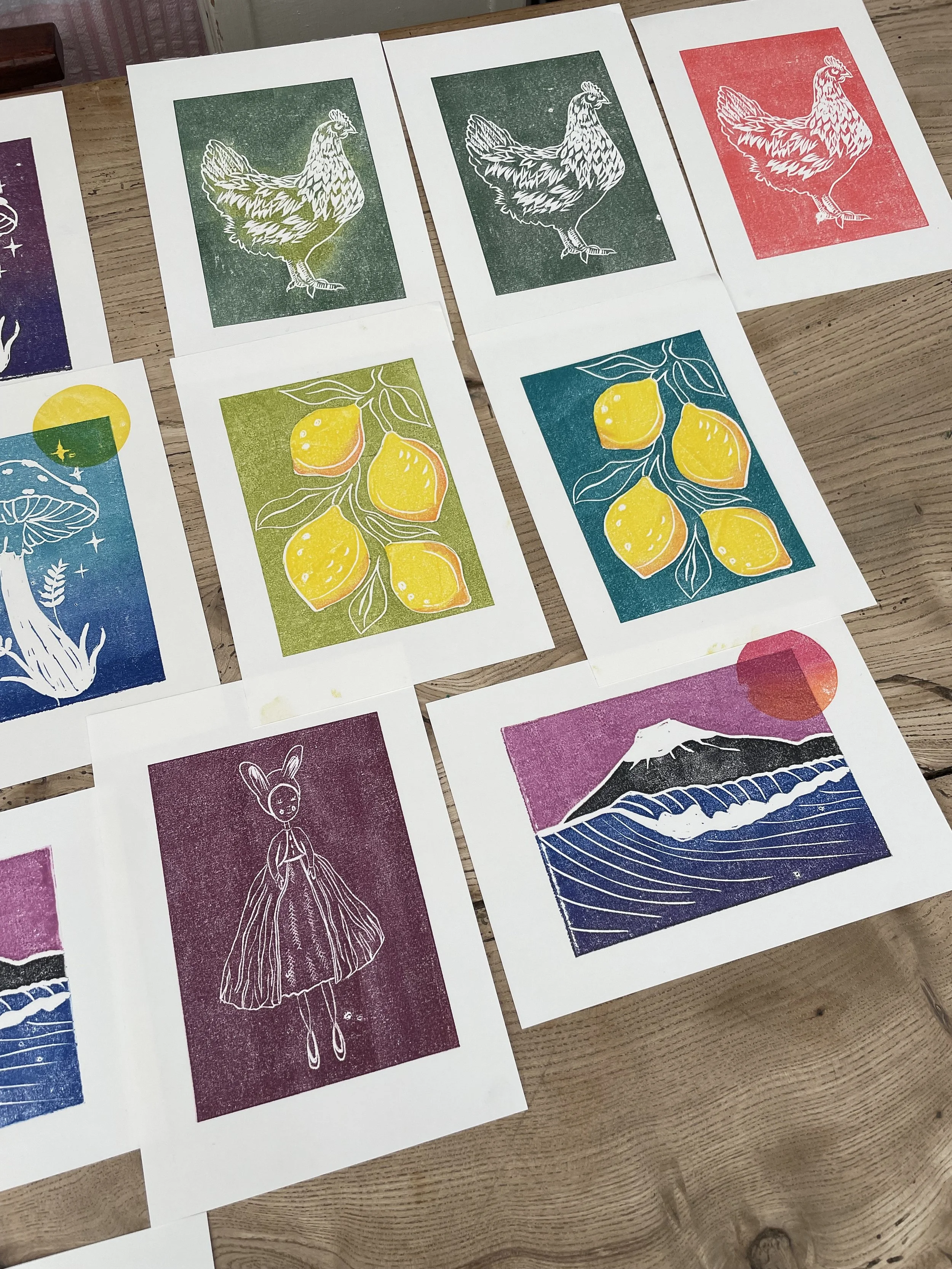 Sunday 25th January ~ Lino Print Workshop