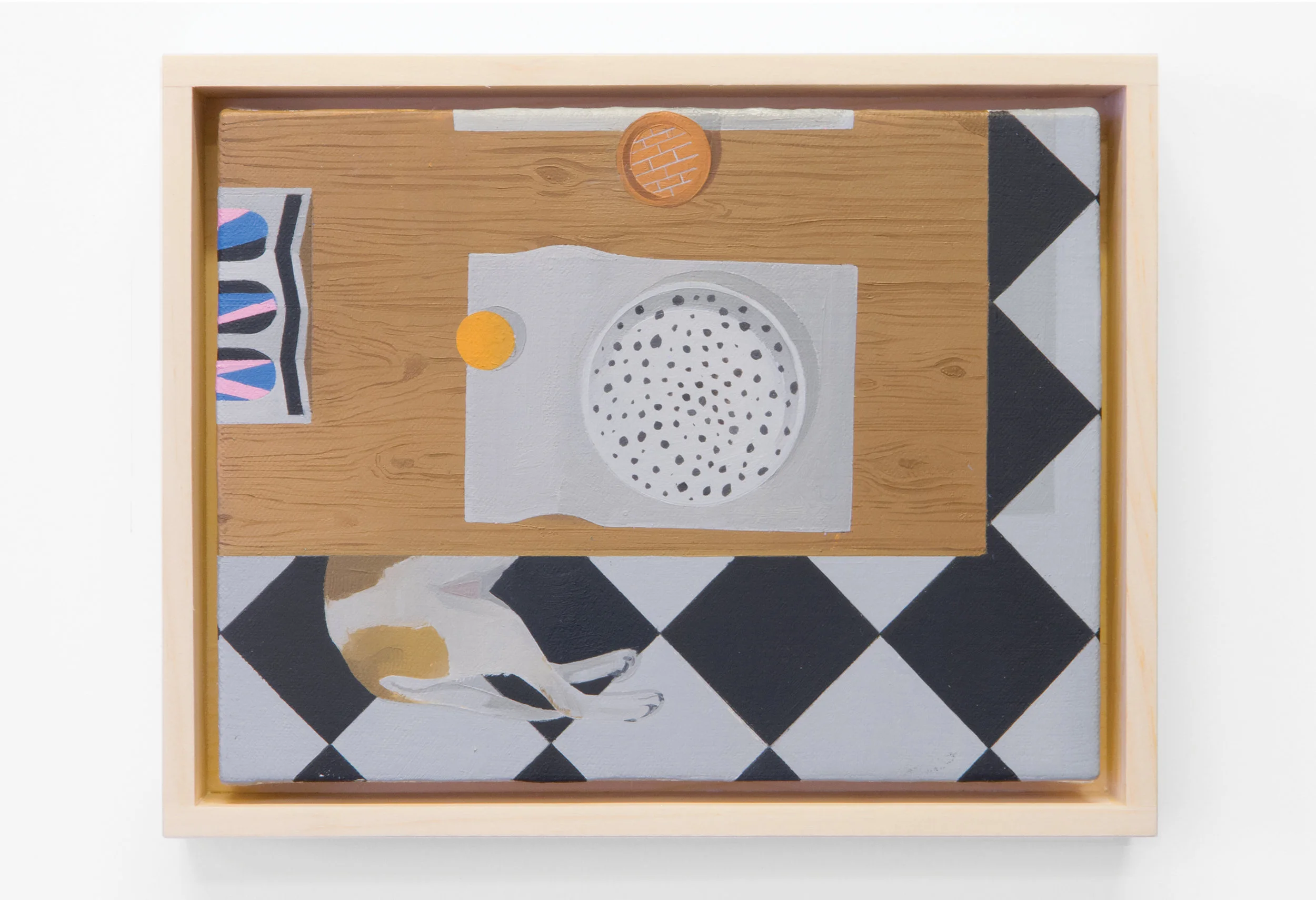 Orange, Matisse, Dog, Legs, Kitchen Table Setting