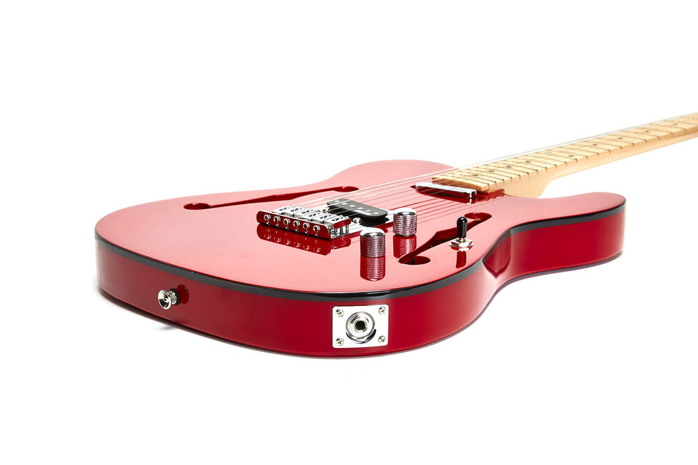 New Bad Cat SH-330 Semi Hollow Vintage Wine Red Tele Style 6 String Electric Guitar