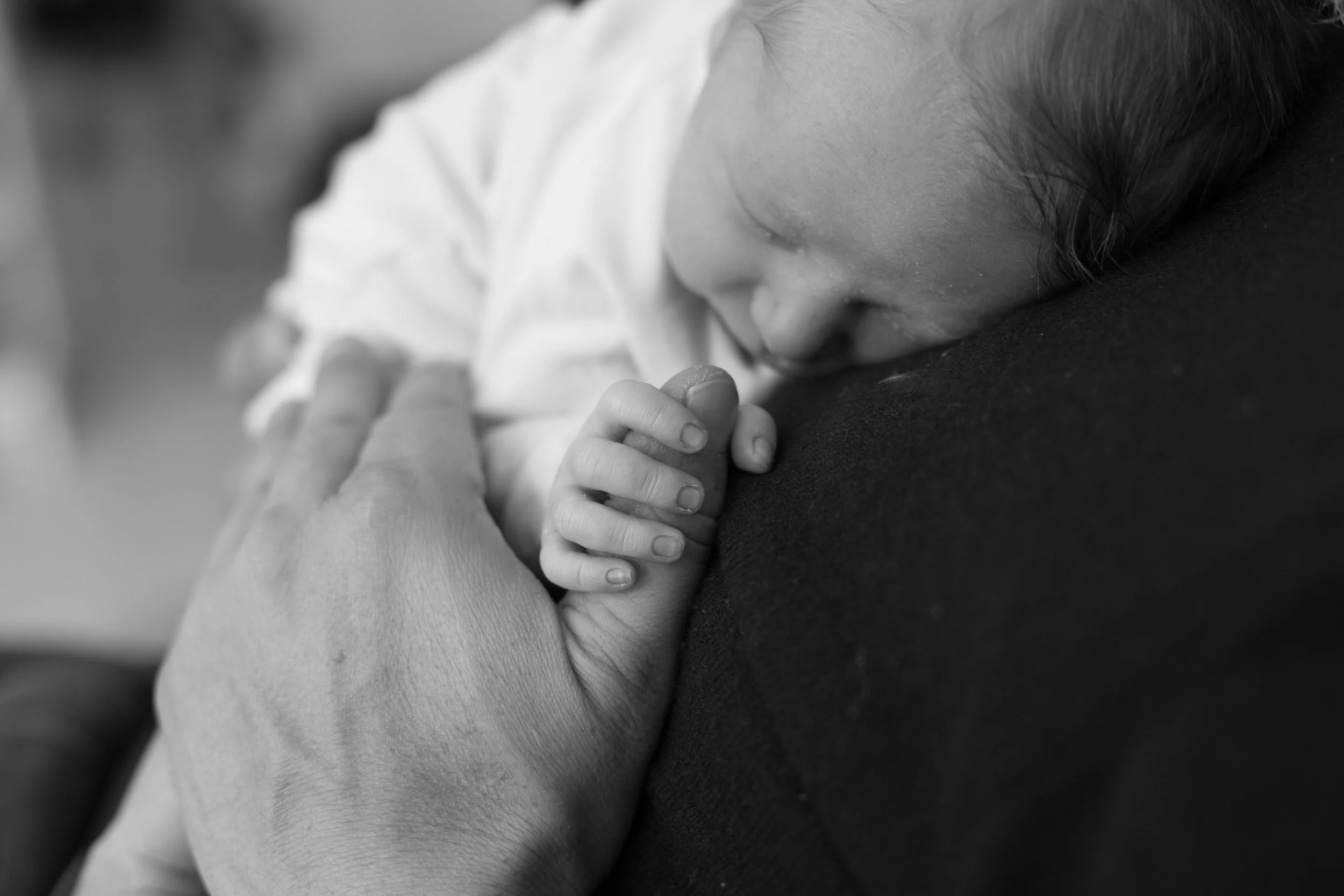 sleeping new born photo