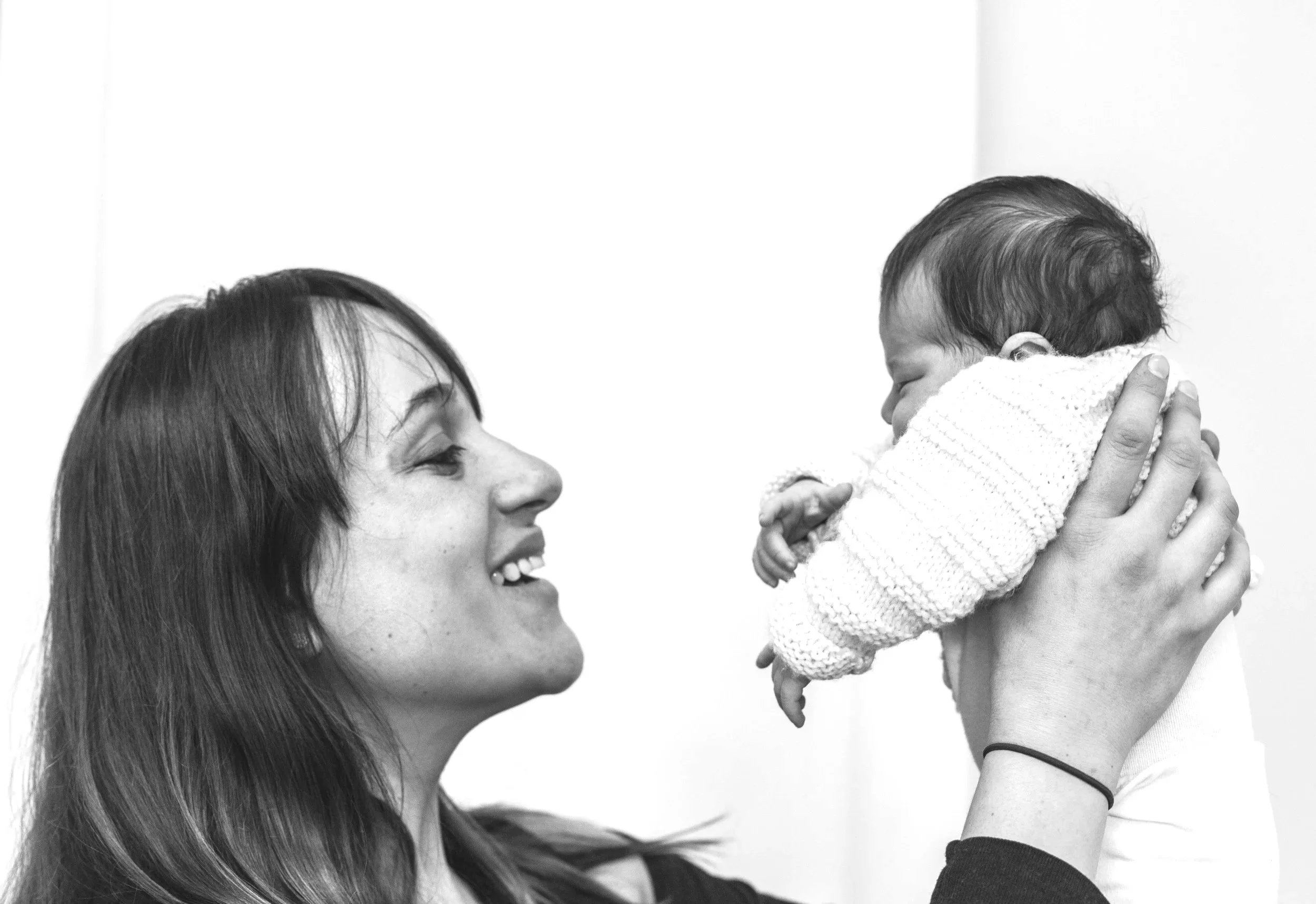 mother and little newborn baby photo