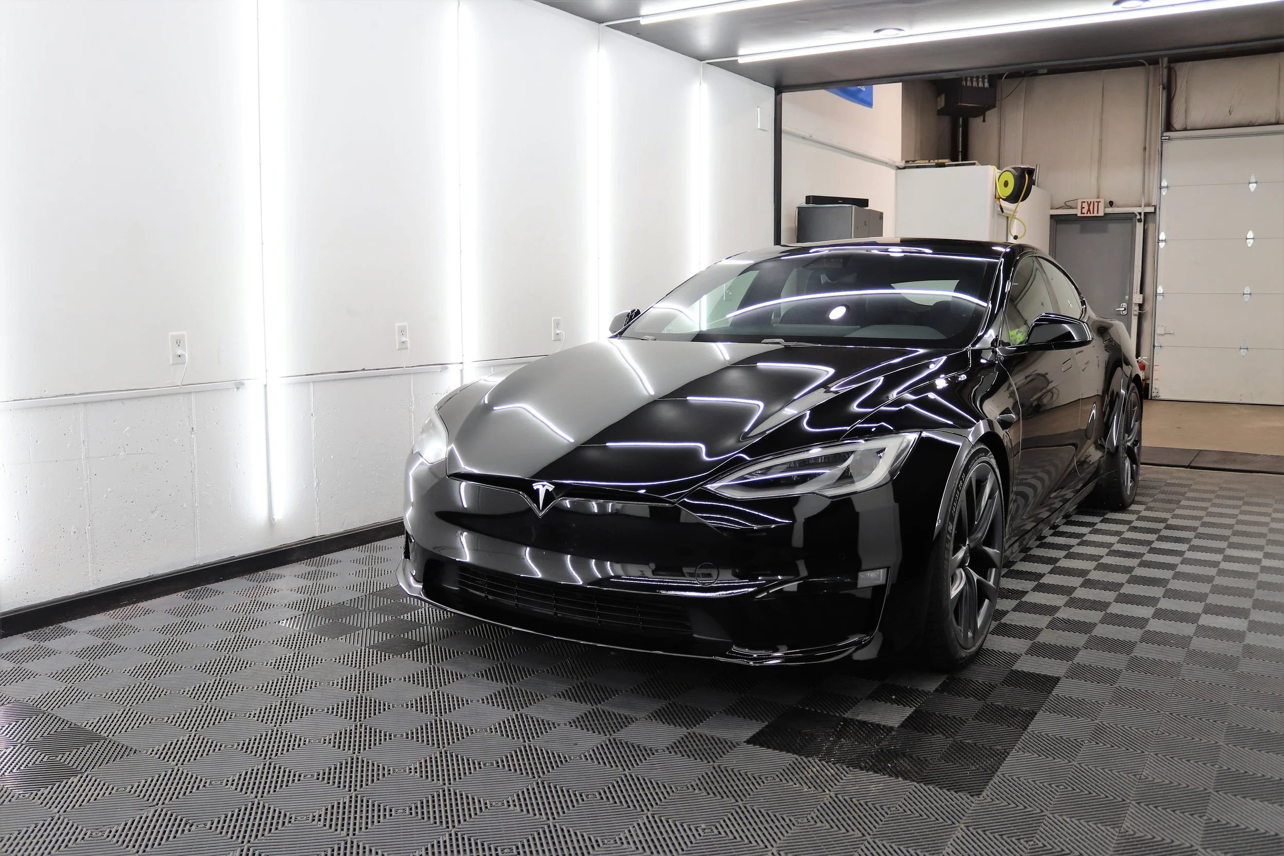 Telsa Model S Plaid Paint Protection Film Ceramic Coating