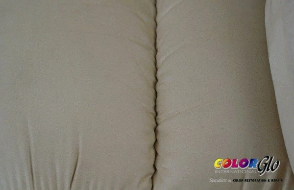 Stained and damaged fabrice repaired by Color Glo International