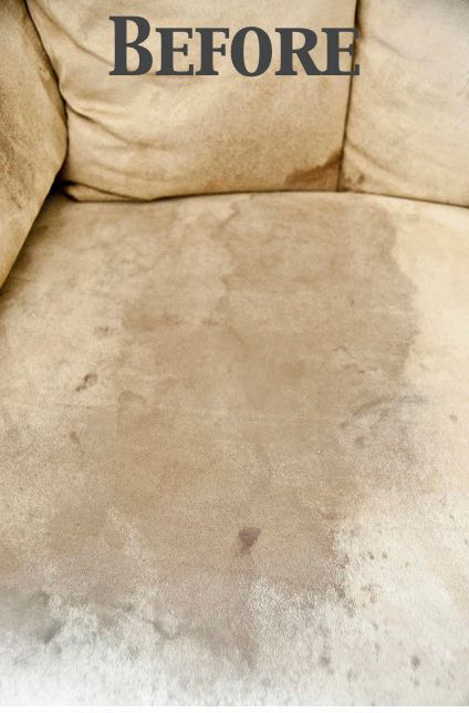 Microfiber Couch Cleaning with Rubbing Alcohol