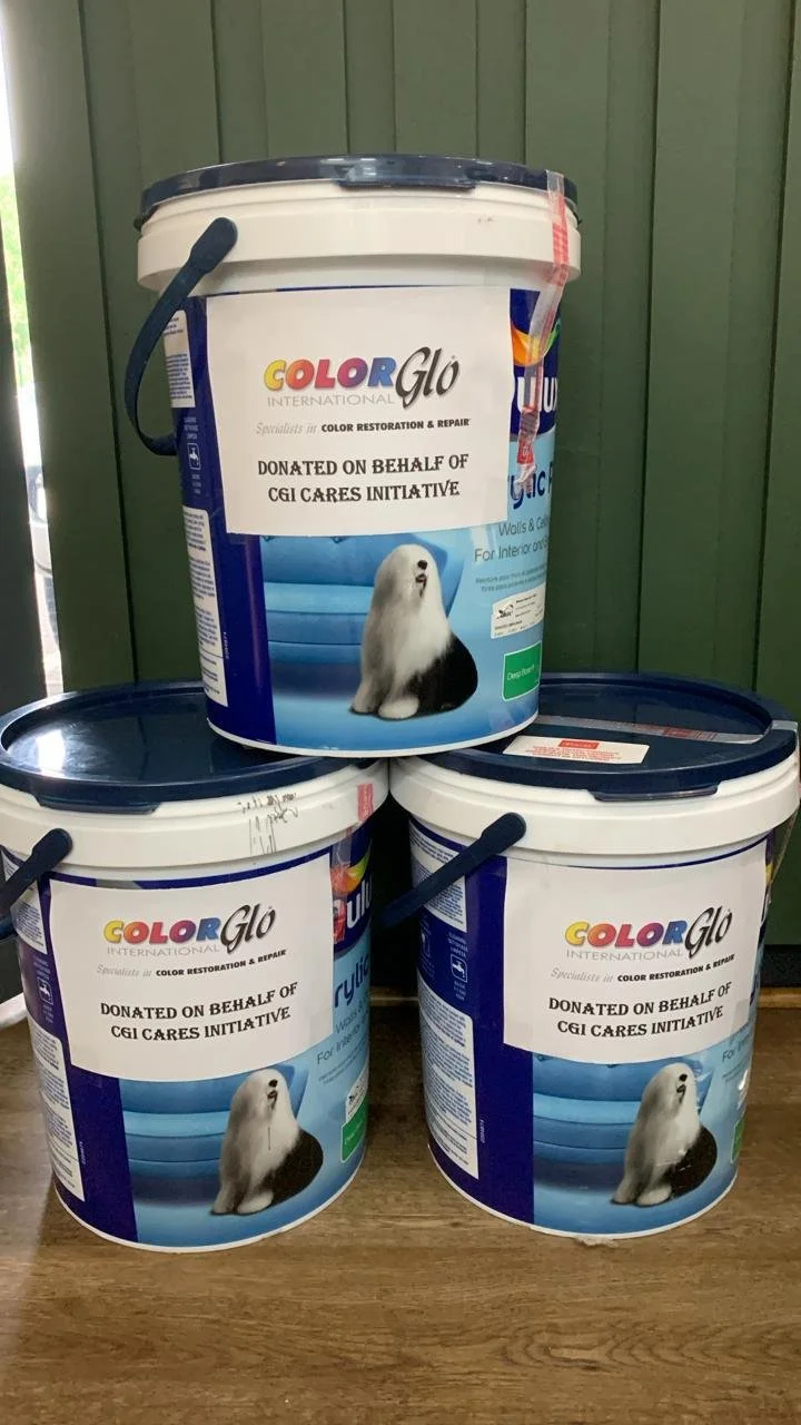 Paint donated by Ruben Moodley of Color Glo South Africa