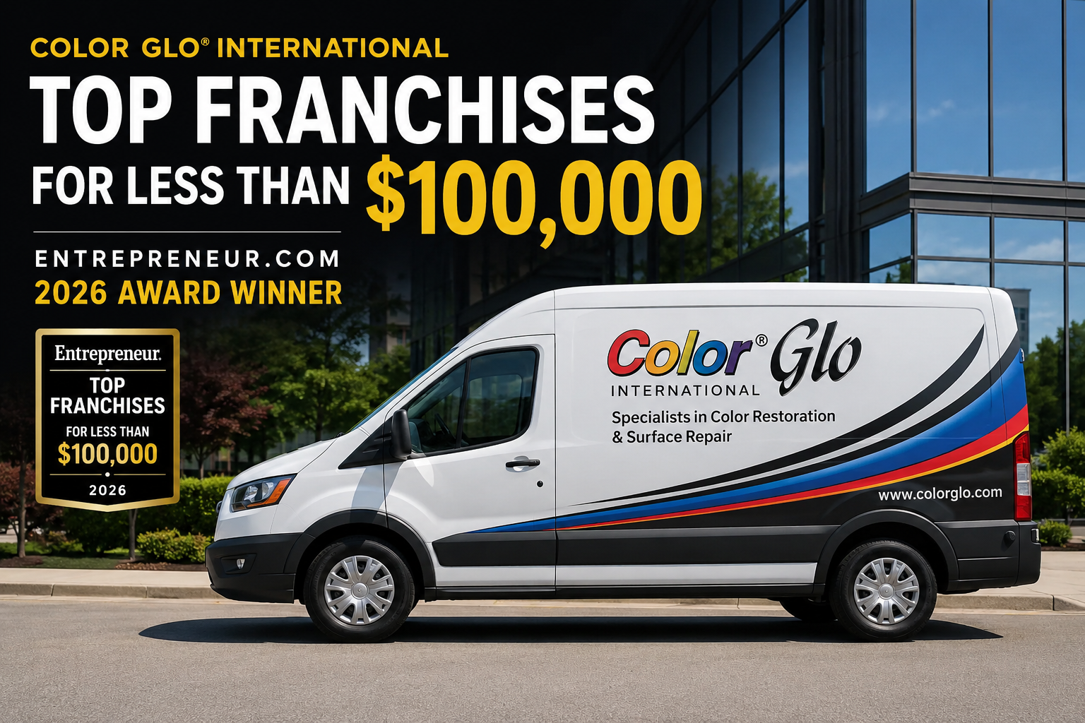 Top Low-Cost Franchise Opportunities in 2026: Why Color Glo Ranked Among Entrepreneur’s Best Franchises Under $100K