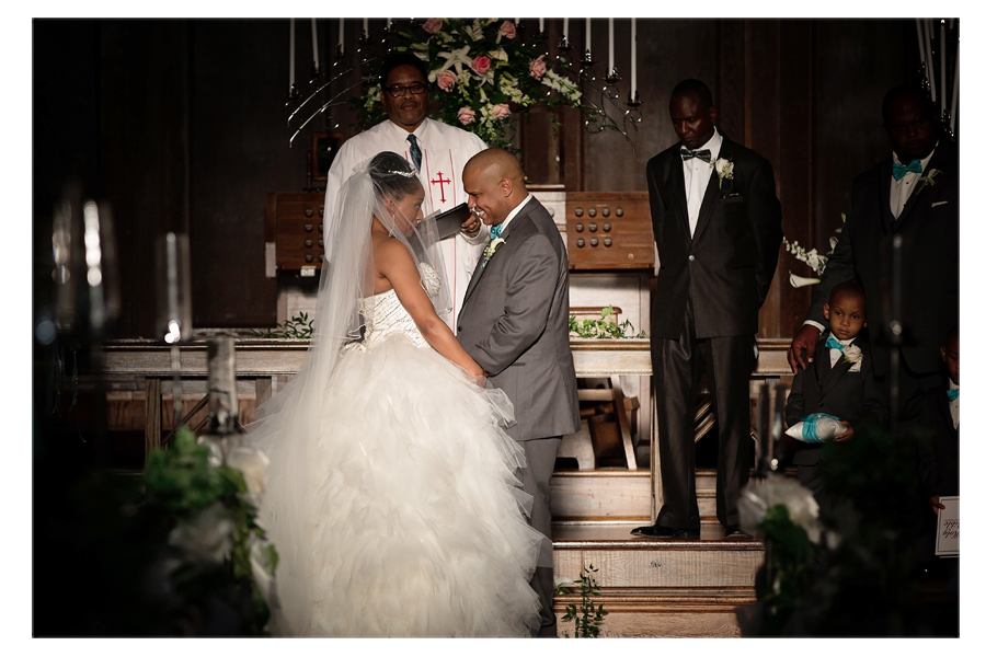 Bride and Groom Exchanging Vows