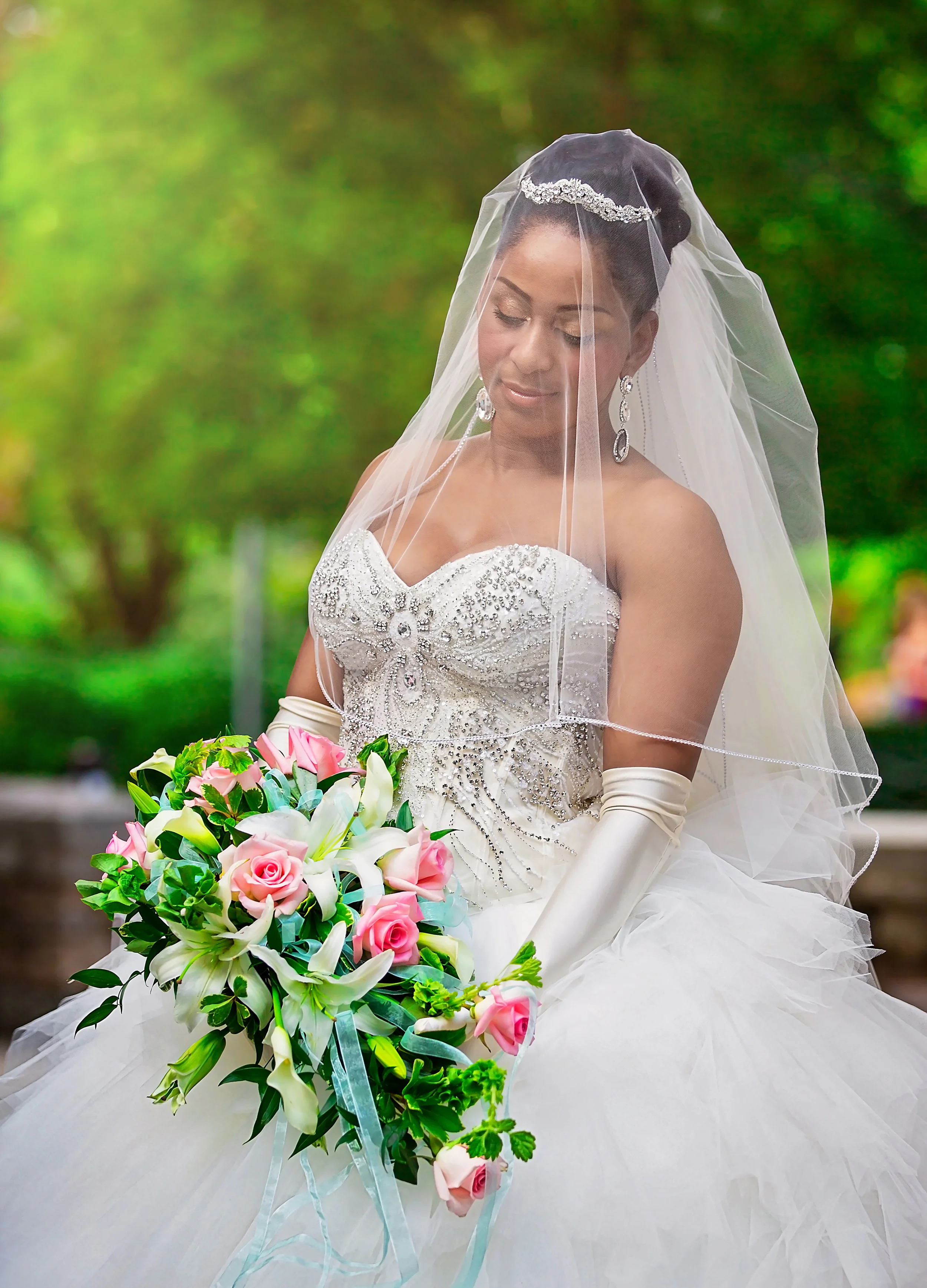 Beautiful Bridal Portrait at Wightman Chapel, TN
