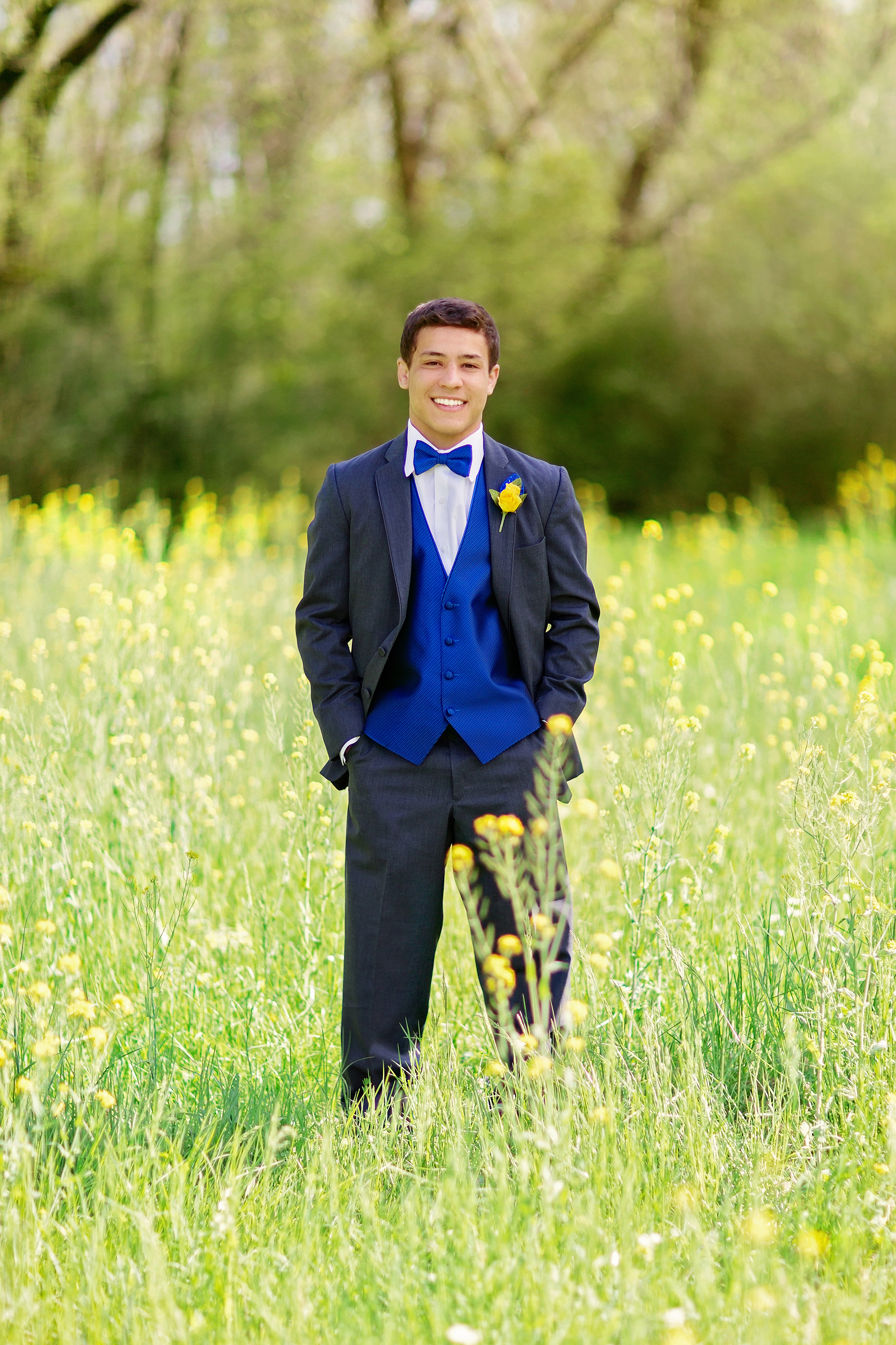 Handsome young prom man.